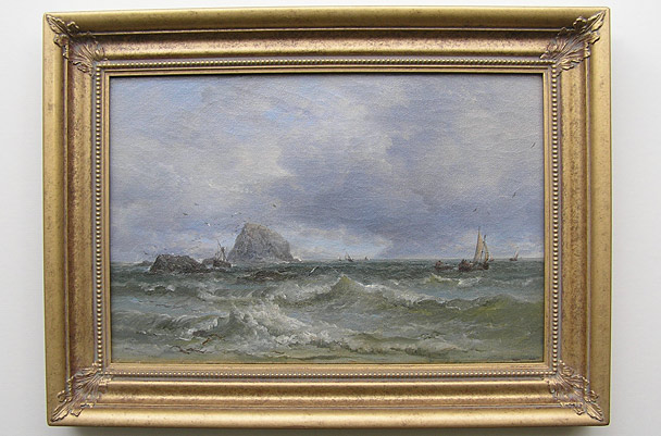 James Webb painting Bass Rock