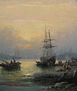 William Thornley painting: On the Medway