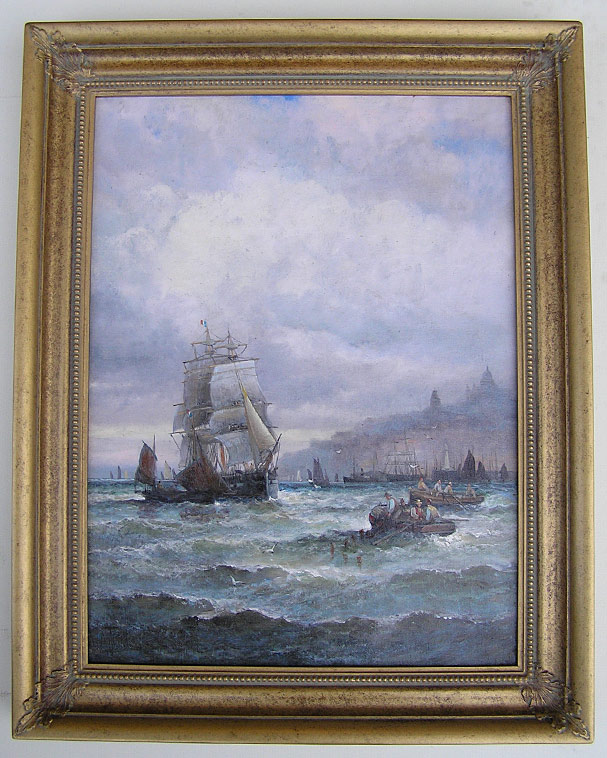 William Thornley painting Off Boulogne