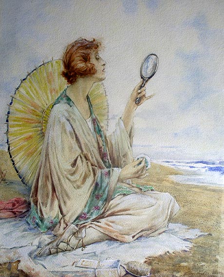 Charles MacIver Grierson painting: 1920s lady