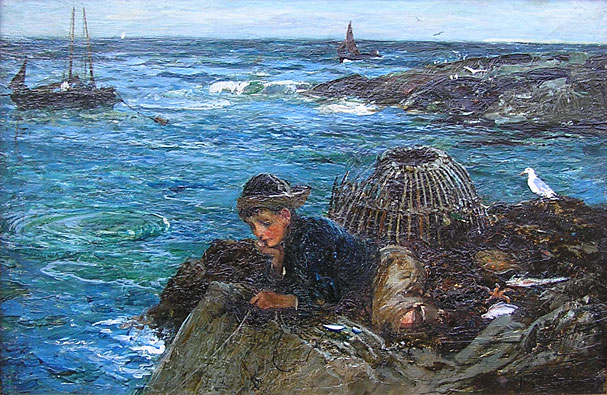 John Robertson Reid: Fishing from the Rocks