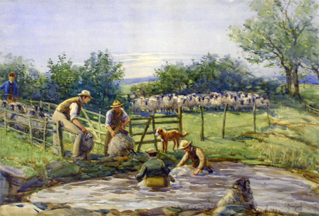 Sheep washing, Rothbury