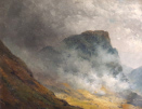 Alfred.fontville.de.Breanski.Junior.oil.painting.for.sale - A passing storm in the Highlands