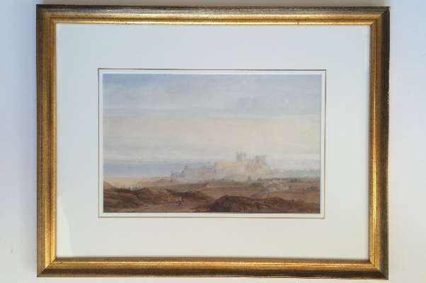 Bamburgh Castle.Frame.J.W.Carmichael