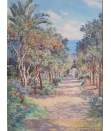 Beatrice.Emma.Parsons.watercolour.for.sale - Algiers.convent.garden