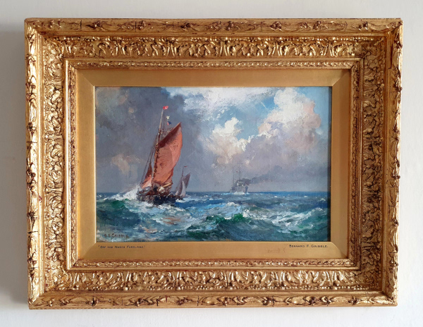 Bernard Finegan Gribble, oil painting, Off the North Foreland, framed