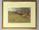 Farm Boy and his Sheep.Frame.Charles Low