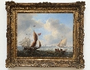 Shipping scene in rough Sea.Frame.J.W.Carmichael