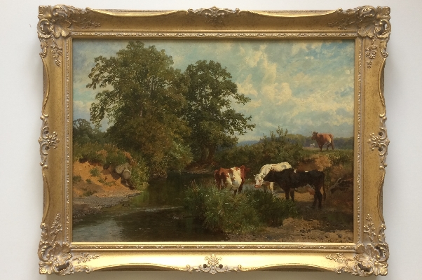 Cattle by Stream.Frame.Charles Collins.