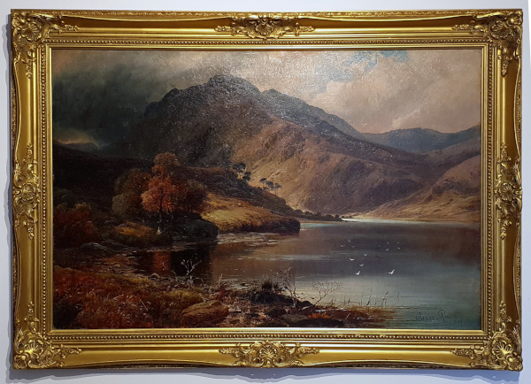 Clarence.Henry.Roe oil painting for sale - Fleetwith Pike from Buttermere - framed
