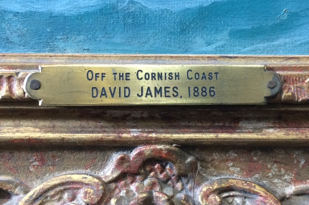 Off Cornish Coastline.David James.Label.2.