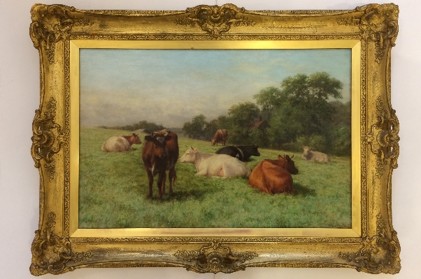 Cows in Summer.Frame.J.Dixon Clark