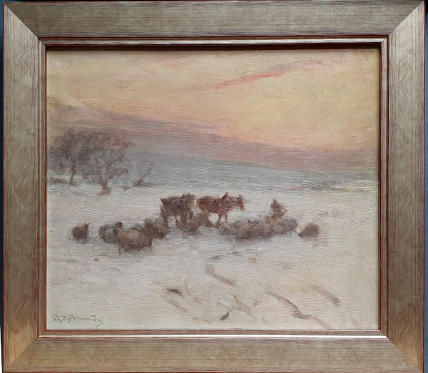 David Thomas Robertson, oil painting, framed