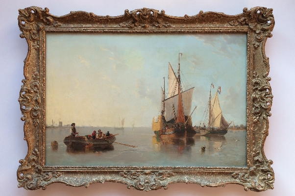 Dutch Fishing Boats.Frame.J.W.Carmichael