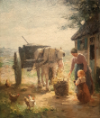 Evert.Pieters.oil.painting.for.sale - Feeding_time