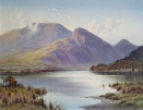 Edward Horace Thompson watercolour for sale, Skiddaw, Longside, Bassenthwaite lake