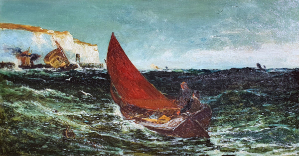Edwin John Ellis, oil painting for sale, Home to Dover