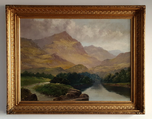 Frank-Thomas-Carter-oil-painting-for-sale - Lake District river valley