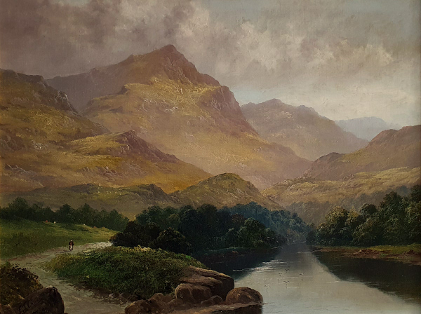 Frank-Thomas-Carter-oil-painting-for-sale - Lake District river valley