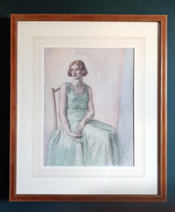 Garnet Ruskin Wolseley watercolour, Phyllis Calvert portrait