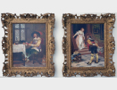 Henry_Gillard_Glindoni_oil paintings for sale, a pair