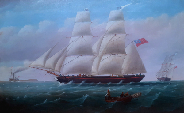 Thomas Harrison Hair marine oil painting for sale