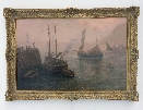 Fishing Boats in Harbour.Frame.T.Rose Milies