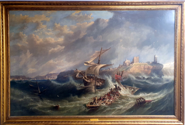 Jw Carmichael for sale_Shipwreck_at_Tynemouth_framed