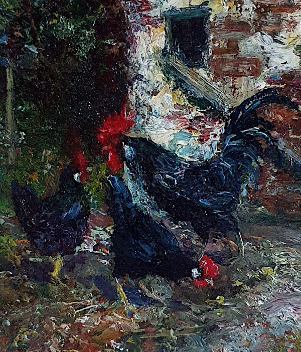 John_Falconar_Slater_rooster and hens