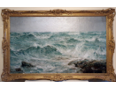 John Falconar Slater large oil painting for sale Summer Storm 1911 seascape