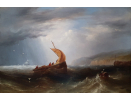 John Warkup Swift, oil painting for sale : Running for port