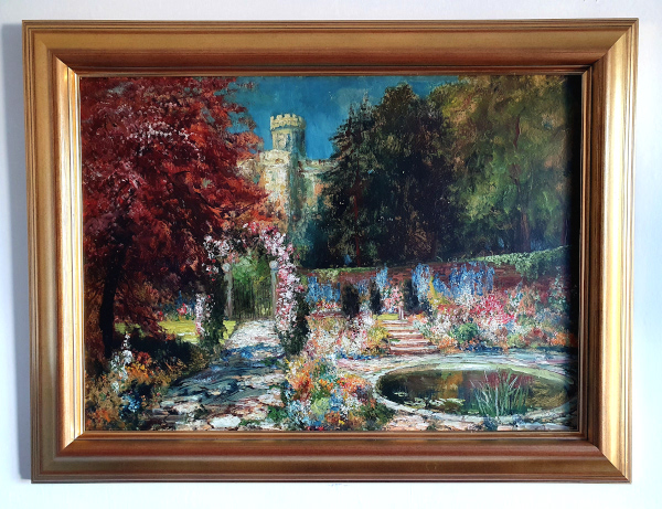John-Falconar-Slater-for-sale-Alnwick-castle-walled-gardens-framed