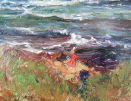 John-Falconar-Slater-woman-on-seashore
