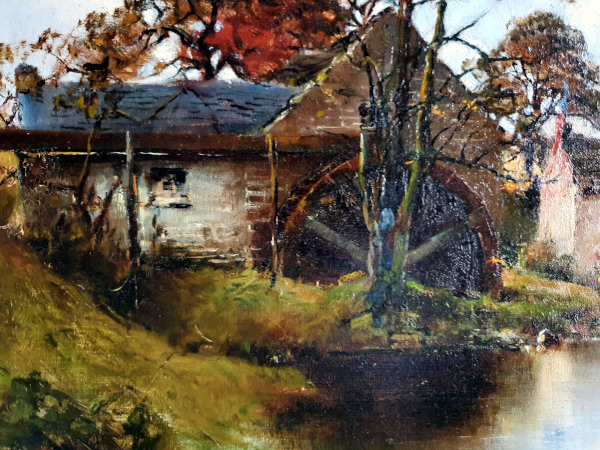 John Wallace oil painting for sale - Ridley Mill