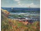 John_Falconar_Slater_oil painting for sale, 'On a Northumbrian shore'