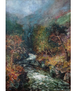 John.Falconar.Slater.oil.painting.for.sale -impressionistic Highland Glen river