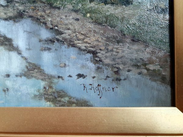 Professor-Karl-Heffner-singature-oil-painting