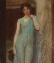 Lady in a negligee.Sidney Woods