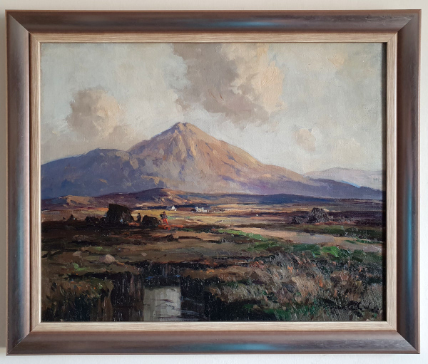 Maurice Canning wilks, oils painting. Errigal, frame