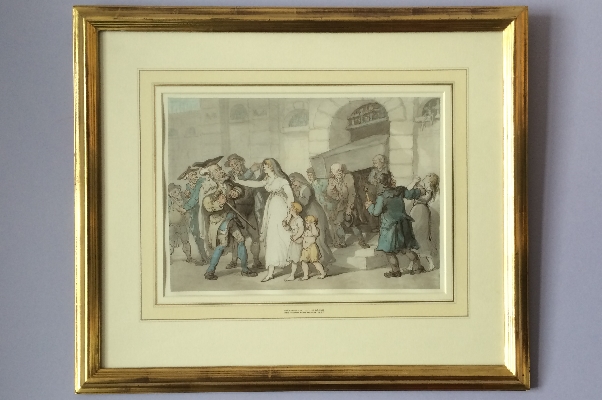 Persecution to the Grave.Frame.Thomas Rowlandson