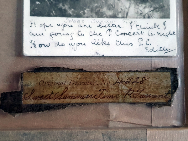 Percy-Tarrant-Sweet-Summer-Time-original-label-and-postcard