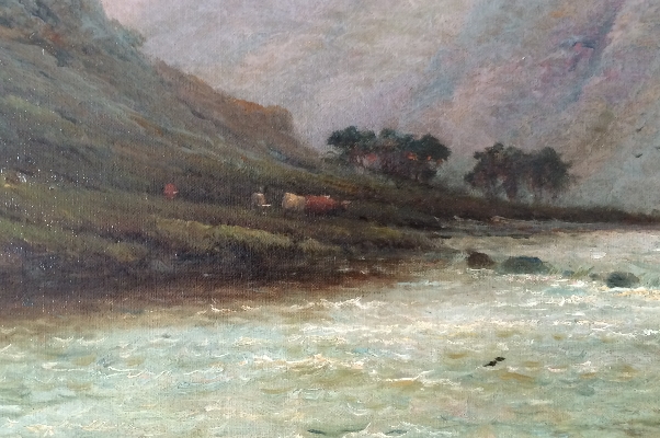Perthshire River.Breanski Jnr.Detail.
