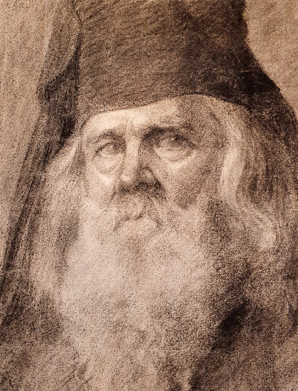 Orthodox priest, drawing for sale