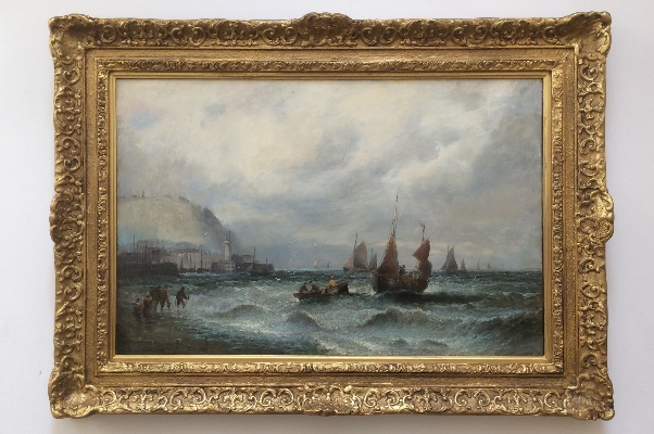 Shipping by Scarbrough Harber.Frame.W.Thornley
