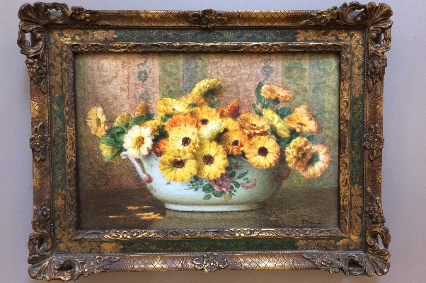 Bowl of Marigolds.Frame.E.Filliard.