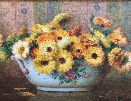 Bowl of Marigolds.E.Filliard.