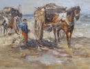 Unknown-artist-oil-painting-gathering-wrack