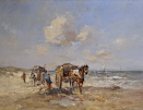 Unknown-artist-oil-painting-gathering-wrack