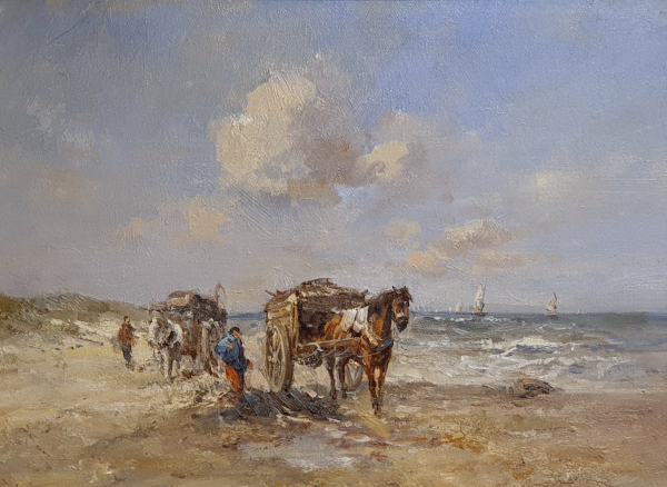Unknown-artist-oil-painting-gathering-wrack