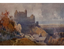 Arthur Tucker, watercolour for sale, Harlech castle, Wales